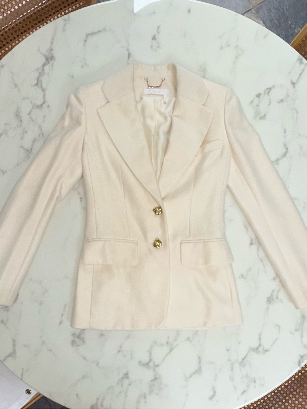 Chloé Silk and wool blazer with Dust Bag  
(SKU: P00858359) - Size 34